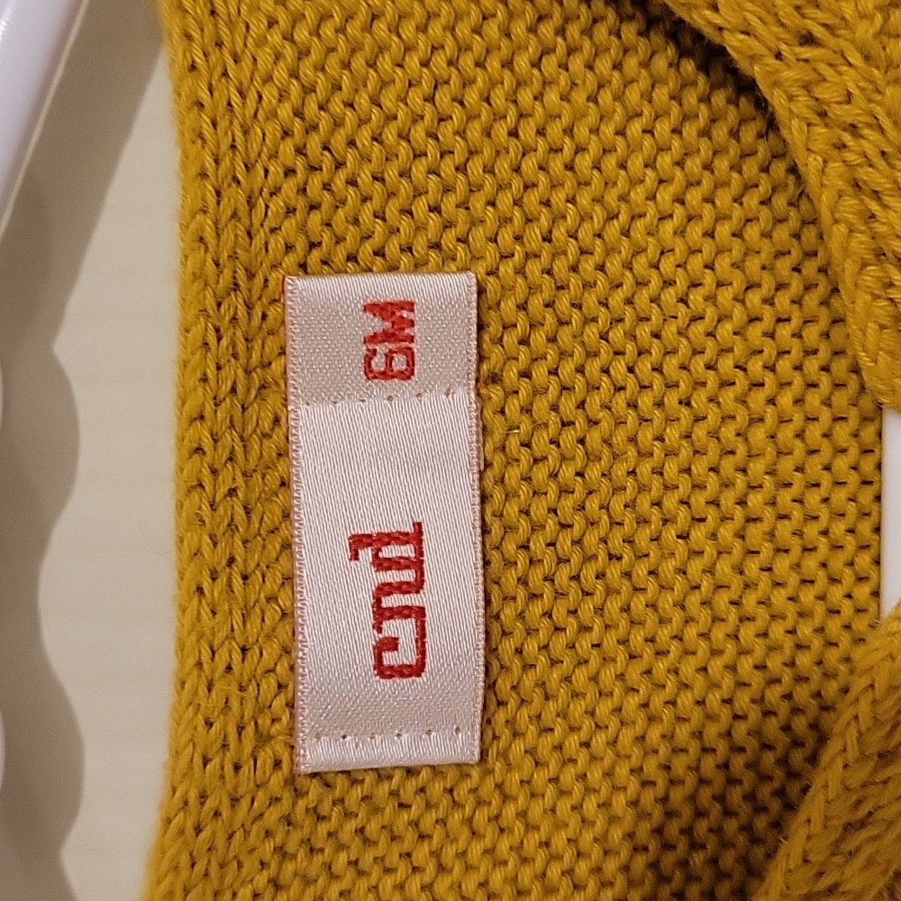 6M Condor Mustard Yellow Knit Cardigan - Picture 2 of 4